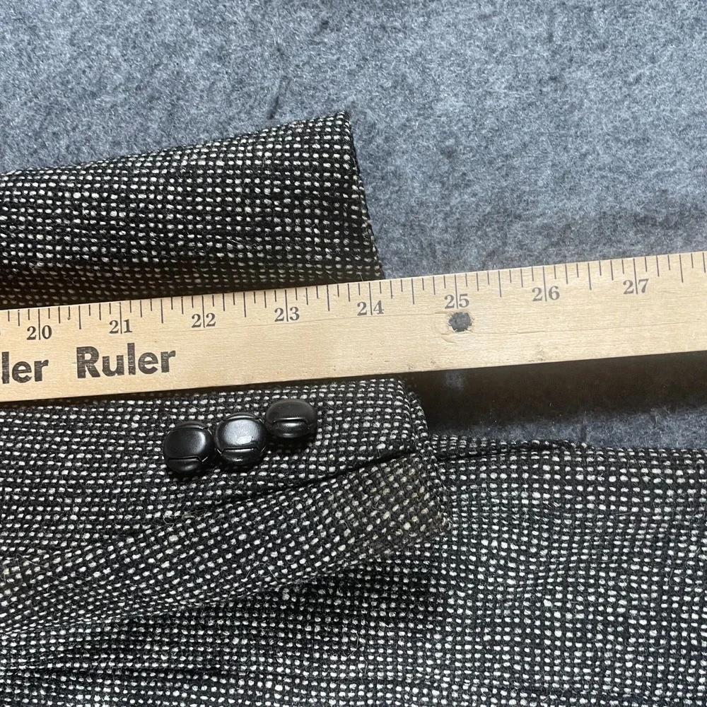 Rubin Blazer Mens 42 Gray Single Breasted Twill Pockets Lined Heavy Wool Wedding